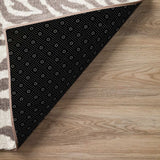 3' X 5' Mocha and Cream Zebra Print Shag Handmade Non Skid Area Rug - Homeroots - Flyclothing LLC