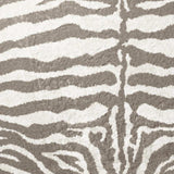 8' X 8' Mocha and Cream Round Zebra Print Shag Handmade Non Skid Area Rug - Homeroots - Flyclothing LLC