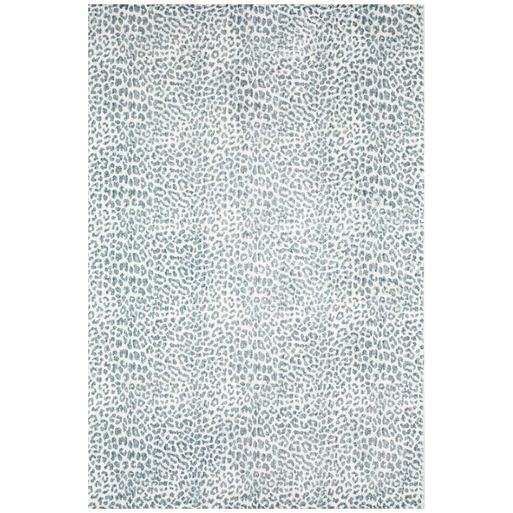 3' X 5' Grey Leopard Print Shag Handmade Non Skid Area Rug - Homeroots - Flyclothing LLC