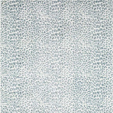8' X 8' Grey Leopard Print Round Shag Handmade Non Skid Area Rug - Homeroots - Flyclothing LLC