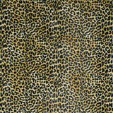 2' X 3' Black and Gold Leopard Print Shag Handmade Non Skid Area Rug - Homeroots