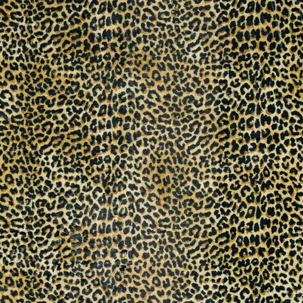 2' X 8' Black and Gold Leopard Print Shag Handmade Non Skid Runner Rug - Homeroots - Flyclothing LLC
