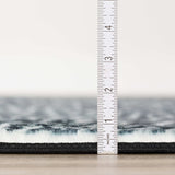 5' X 8' Black and Gray Leopard Print Shag Handmade Non Skid Area Rug - Homeroots - Flyclothing LLC