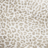 2' X 3' Beige and Cream Leopard Print Shag Handmade Non Skid Area Rug - Homeroots