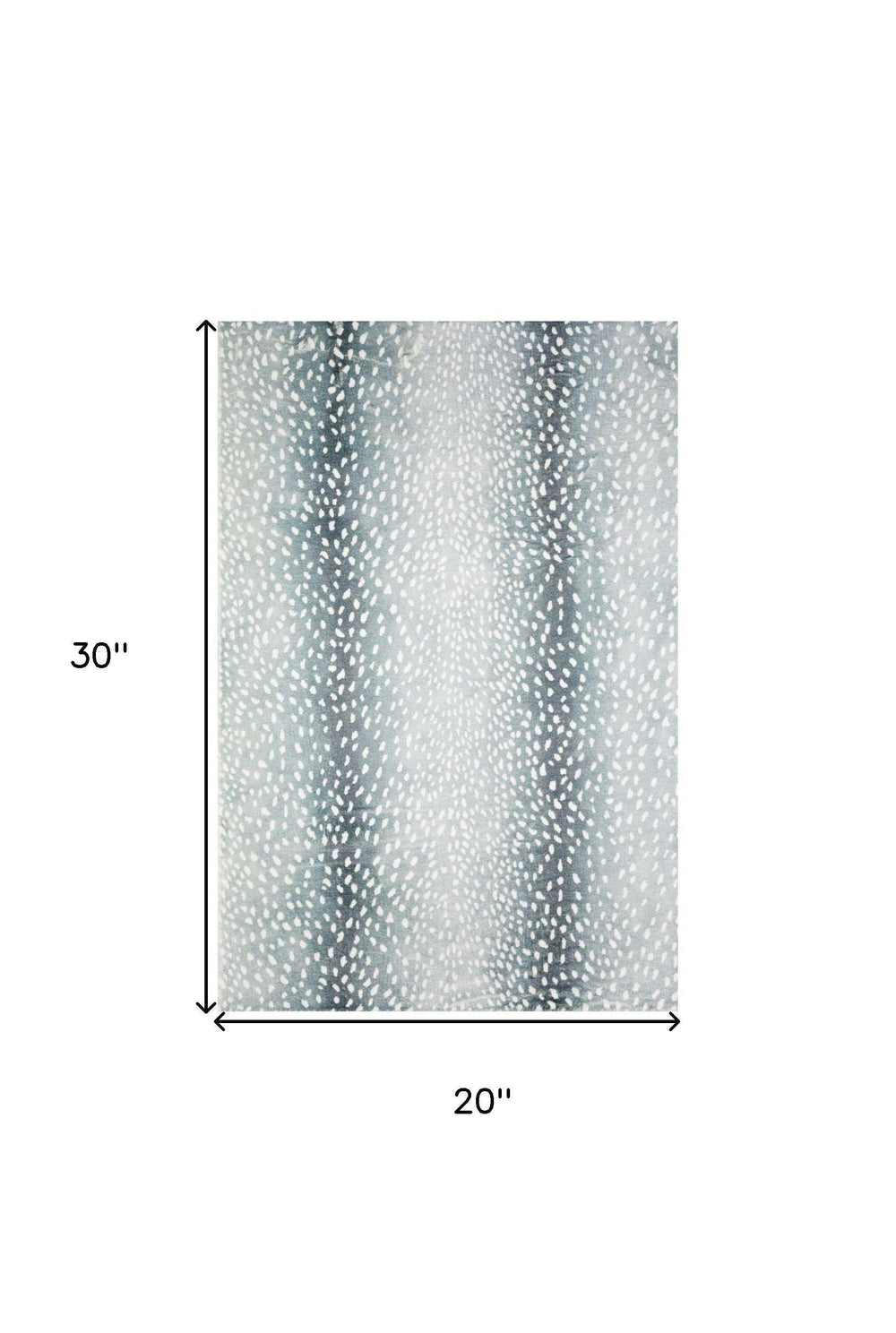 2' X 3' Grey Gazelle Print Shag Handmade Non Skid Area Rug - Homeroots - Flyclothing LLC