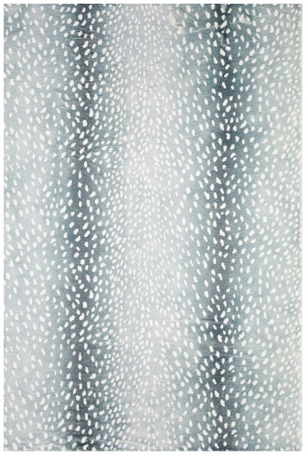 8' X 10' Grey Gazelle Print Shag Handmade Non Skid Area Rug - Homeroots - Flyclothing LLC