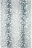 8' X 10' Grey Gazelle Print Shag Handmade Non Skid Area Rug - Homeroots - Flyclothing LLC