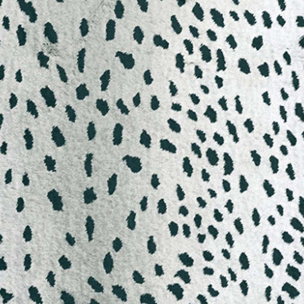 2' X 8' Black Gazelle Print Shag Handmade Non Skid Runner Rug - Homeroots - Flyclothing LLC