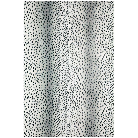 3' X 5' Black Gazelle Print Shag Handmade Non Skid Area Rug - Homeroots - Flyclothing LLC