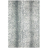 5' X 8' Black Gazelle Print Shag Handmade Non Skid Area Rug - Homeroots - Flyclothing LLC