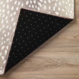 2' X 3' Beige Gazelle Print Shag Handmade Non Skid Area Rug - Homeroots - Flyclothing LLC