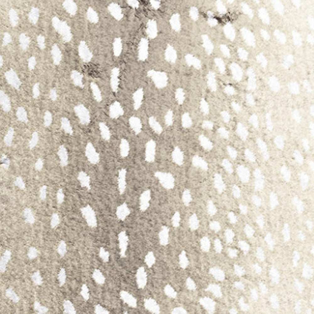 2' X 8' Beige Gazelle Print Shag Handmade Non Skid Runner Rug - Homeroots - Flyclothing LLC