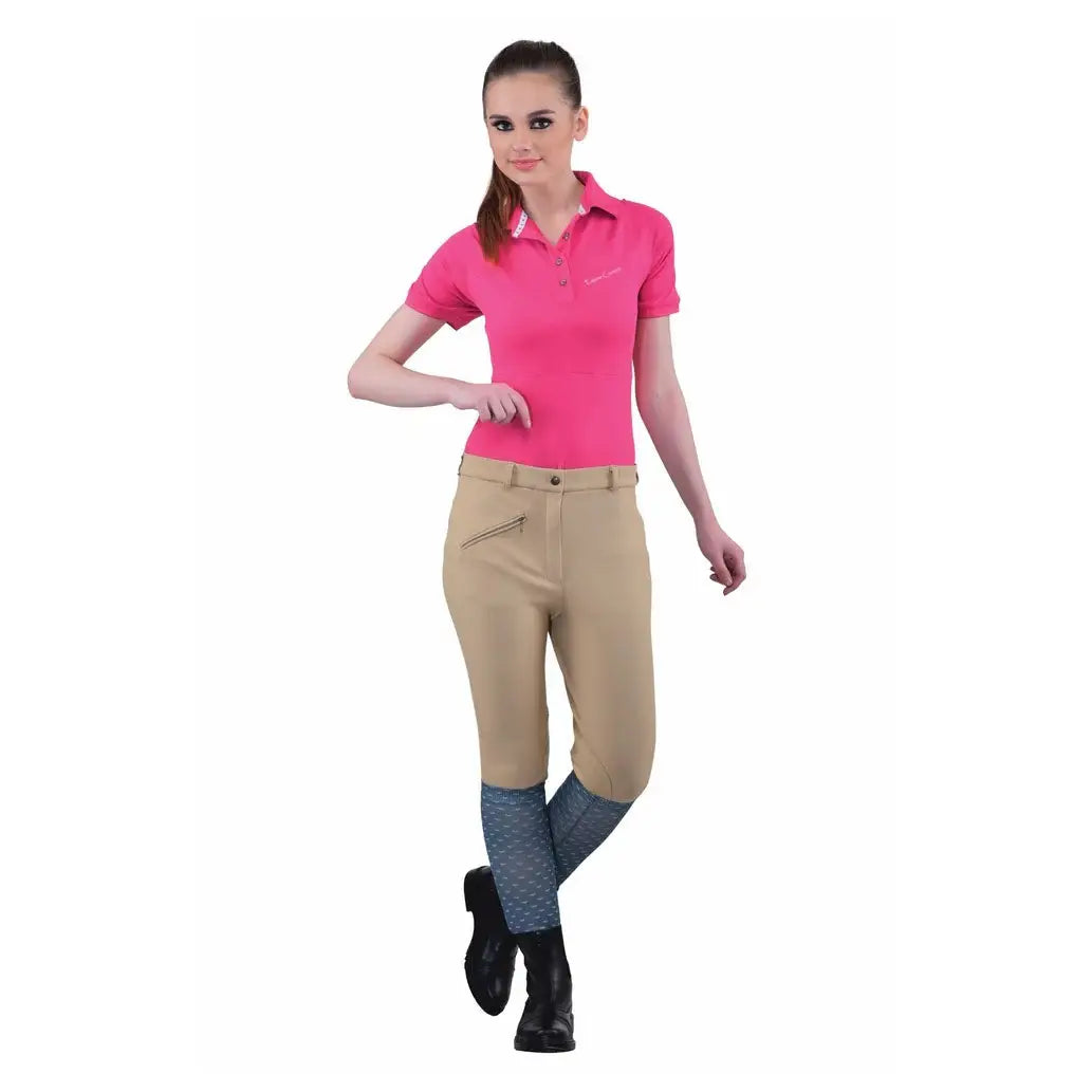 TuffRider Ladies Ribb Knee Patch Breeches - Breeches.com - Flyclothing LLC