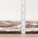 8' Brown and Ivory Animal Print Handmade Non Skid Runner Rug - Homeroots - Flyclothing LLC