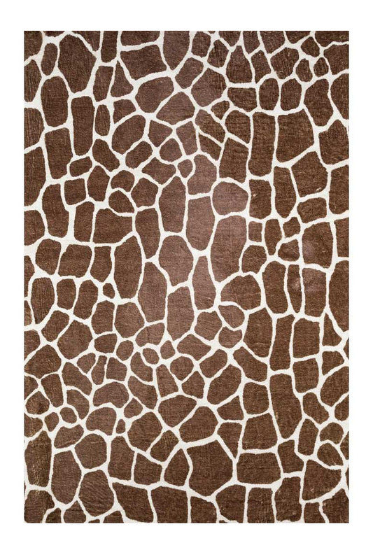 8' X 10' Brown Animal Print Shag Non Skid Area Rug - Homeroots - Flyclothing LLC
