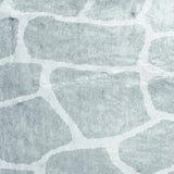 2' X 3' Gray and Ivory Animal Print Handmade Non Skid Area Rug