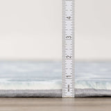 8' Gray and Ivory Animal Print Handmade Non Skid Runner Rug - Homeroots - Flyclothing LLC