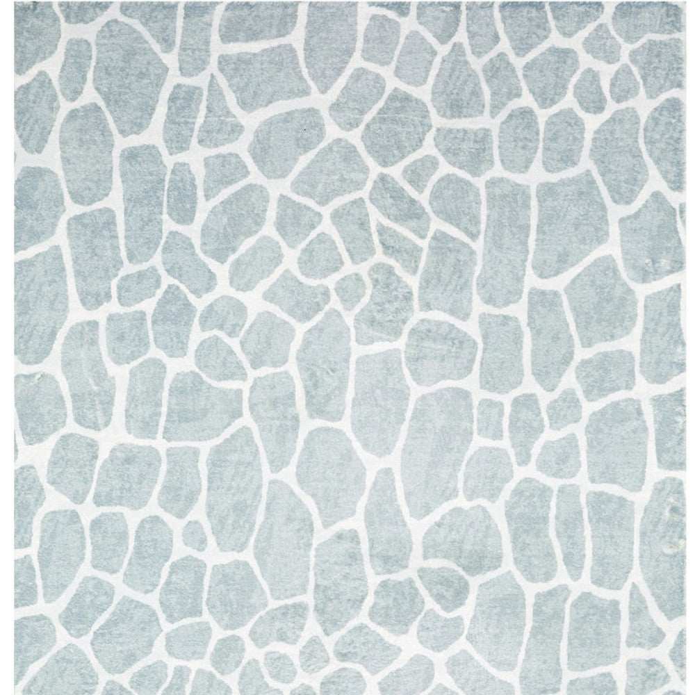 5' X 8' Gray and Ivory Animal Print Handmade Non Skid Area Rug - Homeroots - Flyclothing LLC