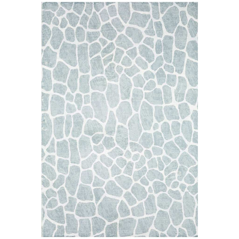 5' X 8' Gray and Ivory Animal Print Handmade Non Skid Area Rug - Homeroots - Flyclothing LLC