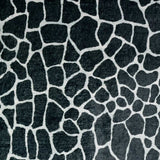 8' X 8' Black and White Croc Round Shag Handmade Non Skid Area Rug - Homeroots - Flyclothing LLC