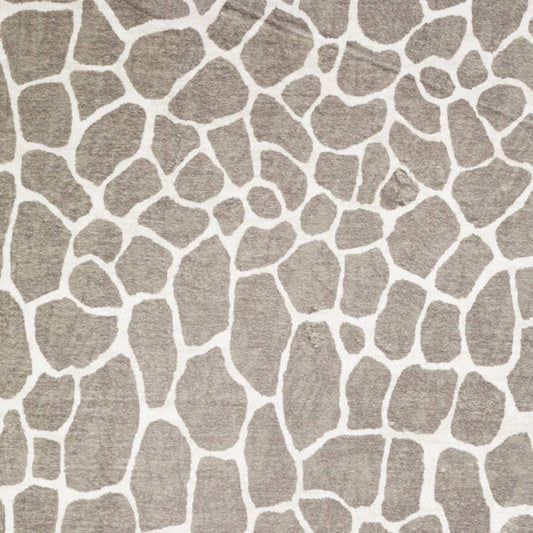 2' X 8' Beige Giraffe Print Shag Handmade Non Skid Runner Rug - Homeroots - Flyclothing LLC