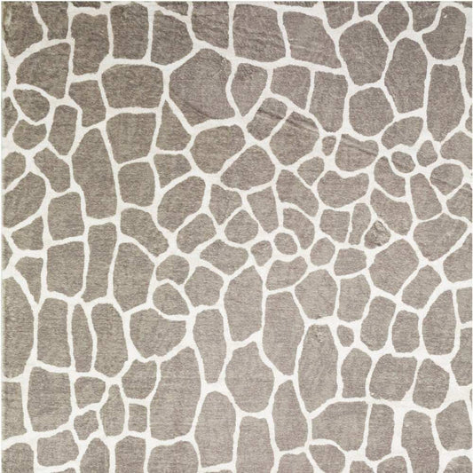 2' X 8' Beige Giraffe Print Shag Handmade Non Skid Runner Rug - Homeroots - Flyclothing LLC