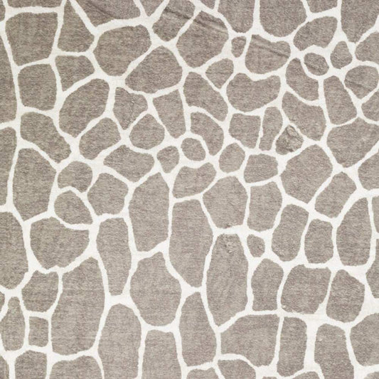 8' X 8' Beige Round Giraffe Print Shag Handmade Non Skid Area Rug - Homeroots - Flyclothing LLC