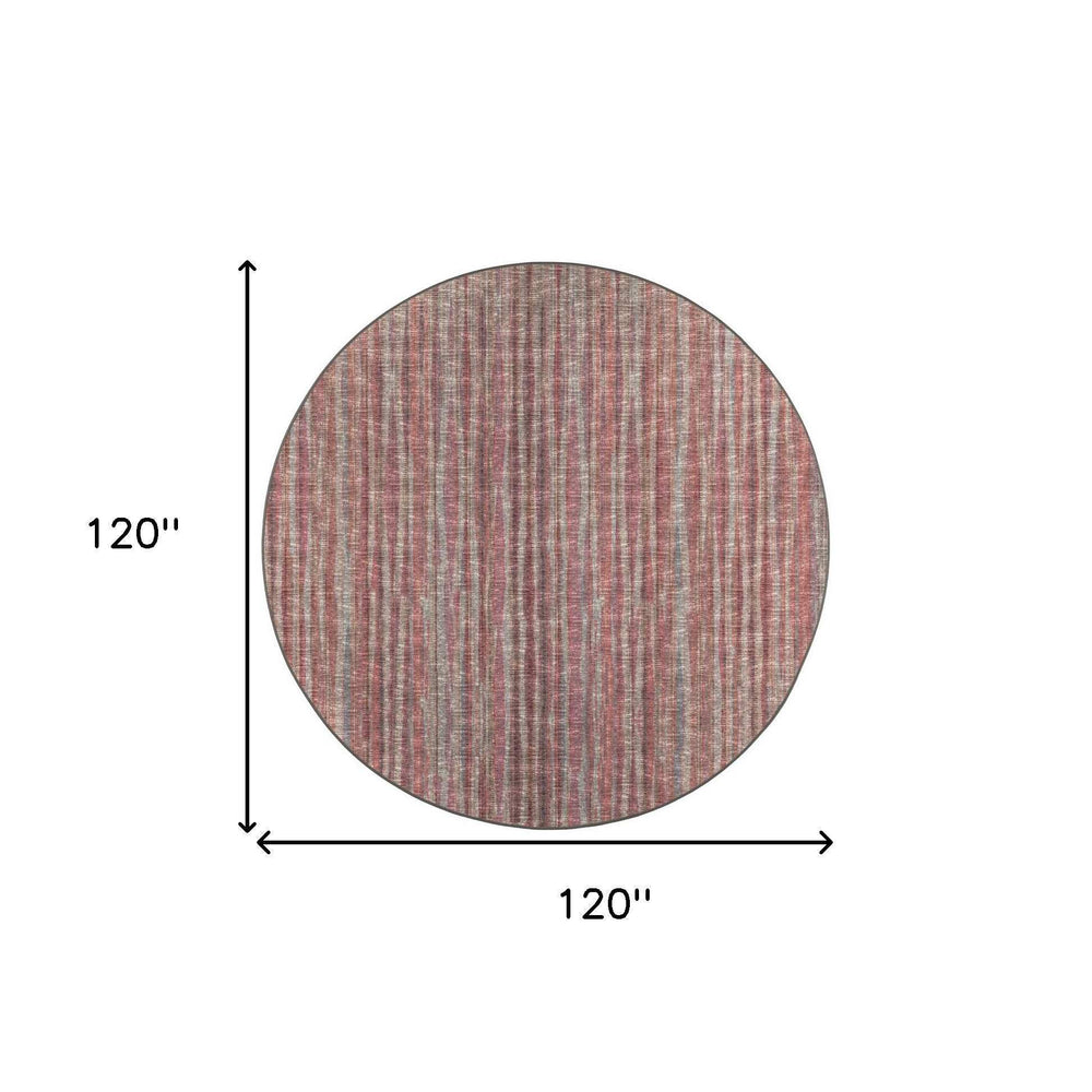 10' Pink Round Ombre Tufted Handmade Area Rug - Homeroots - Flyclothing LLC