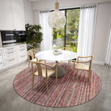 8' X 8' Pink Round Ombre Tufted Handmade Area Rug - Homeroots - Flyclothing LLC