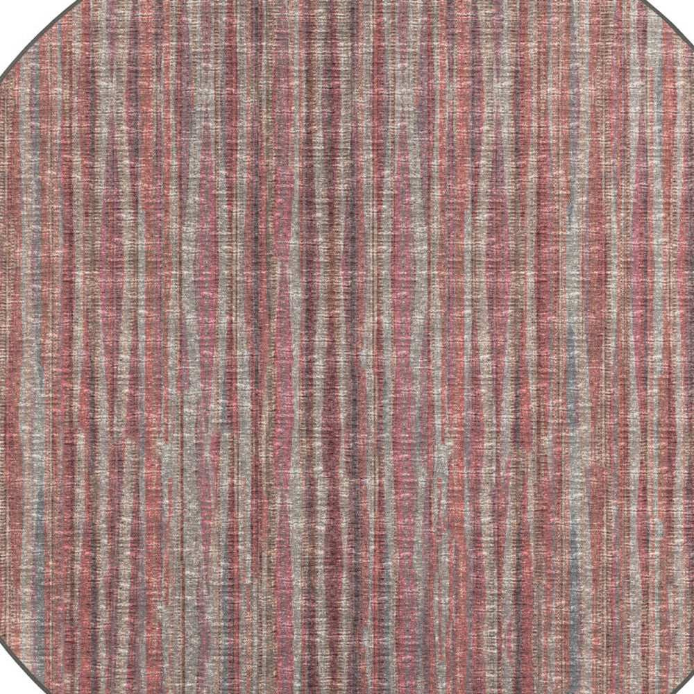 8' X 8' Pink Round Ombre Tufted Handmade Area Rug - Homeroots - Flyclothing LLC