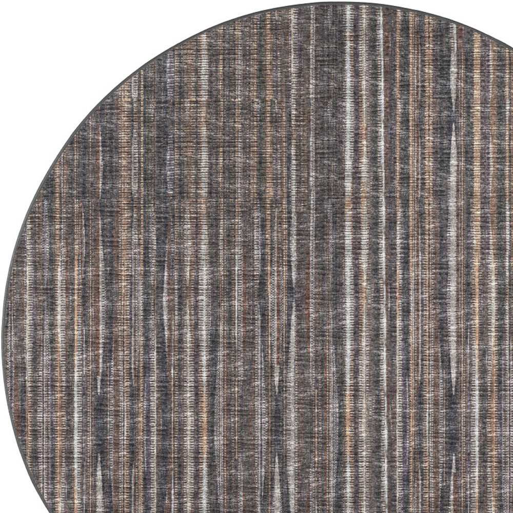 10' Brown Round Ombre Tufted Handmade Area Rug - Homeroots - Flyclothing LLC