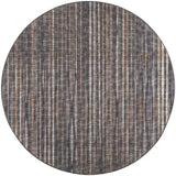 10' Brown Round Ombre Tufted Handmade Area Rug - Homeroots