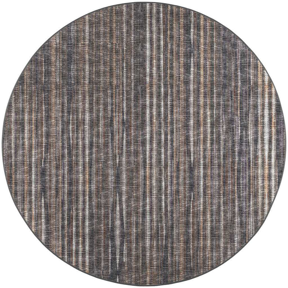 8' X 8' Brown Round Ombre Tufted Handmade Area Rug - Homeroots - Flyclothing LLC