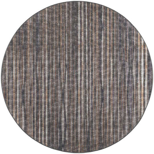 8' X 8' Brown Round Ombre Tufted Handmade Area Rug - Homeroots - Flyclothing LLC