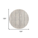 10' Ivory Round Ombre Tufted Handmade Area Rug - Homeroots - Flyclothing LLC