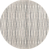10' Ivory Round Ombre Tufted Handmade Area Rug