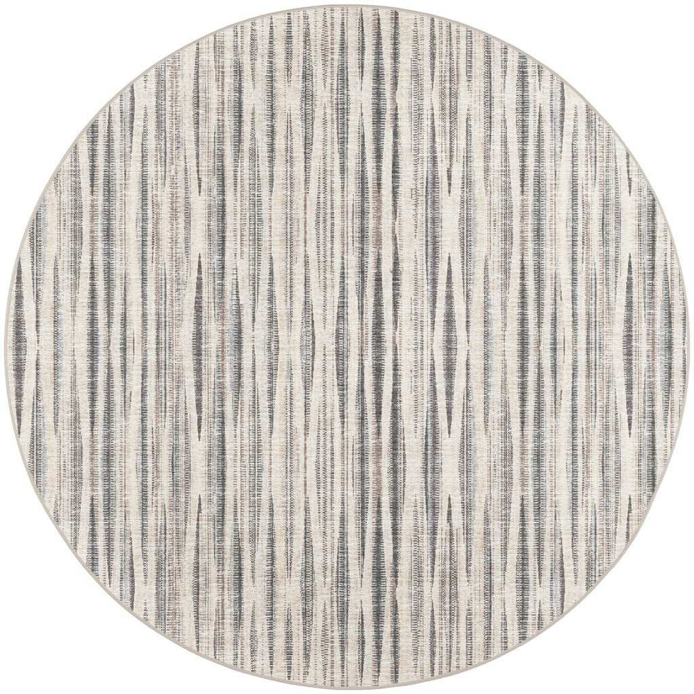 10' Ivory Round Ombre Tufted Handmade Area Rug - Homeroots - Flyclothing LLC