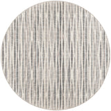 10' Ivory Round Ombre Tufted Handmade Area Rug