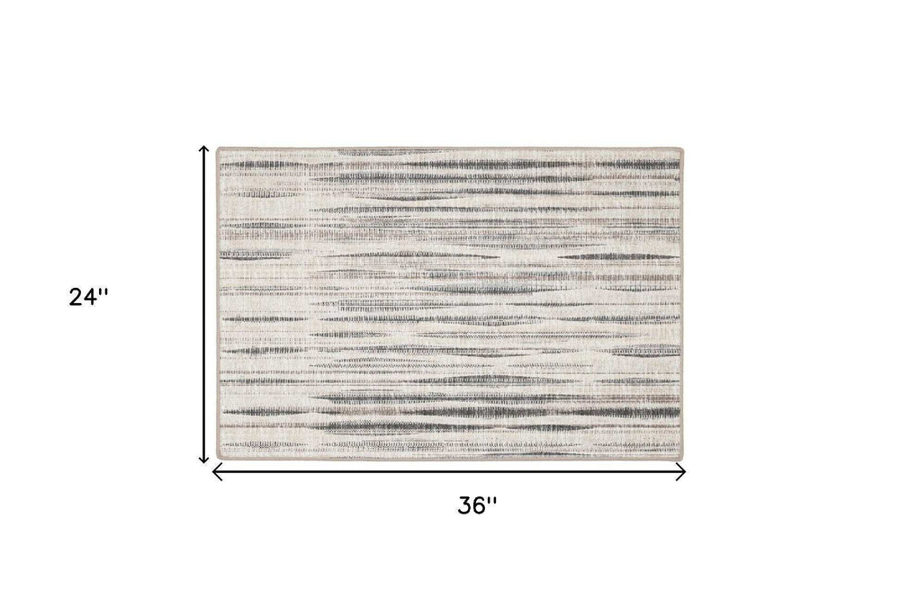 2' X 3' Ivory Ombre Tufted Handmade Area Rug - Homeroots - Flyclothing LLC