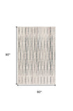 5' X 8' Ivory Ombre Tufted Handmade Area Rug - Homeroots - Flyclothing LLC