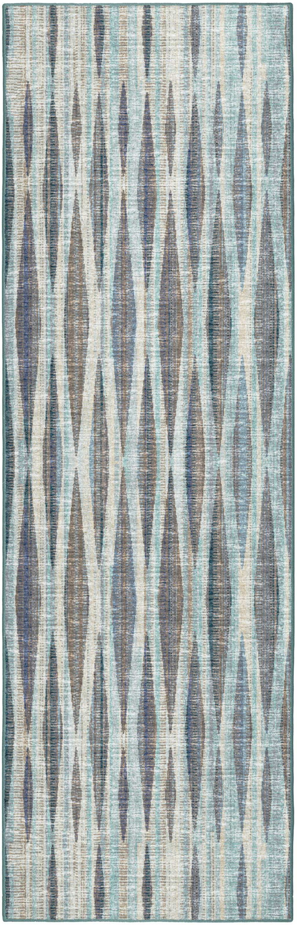 3' X 10' Blue Ombre Tufted Runner Rug - Homeroots - Flyclothing LLC