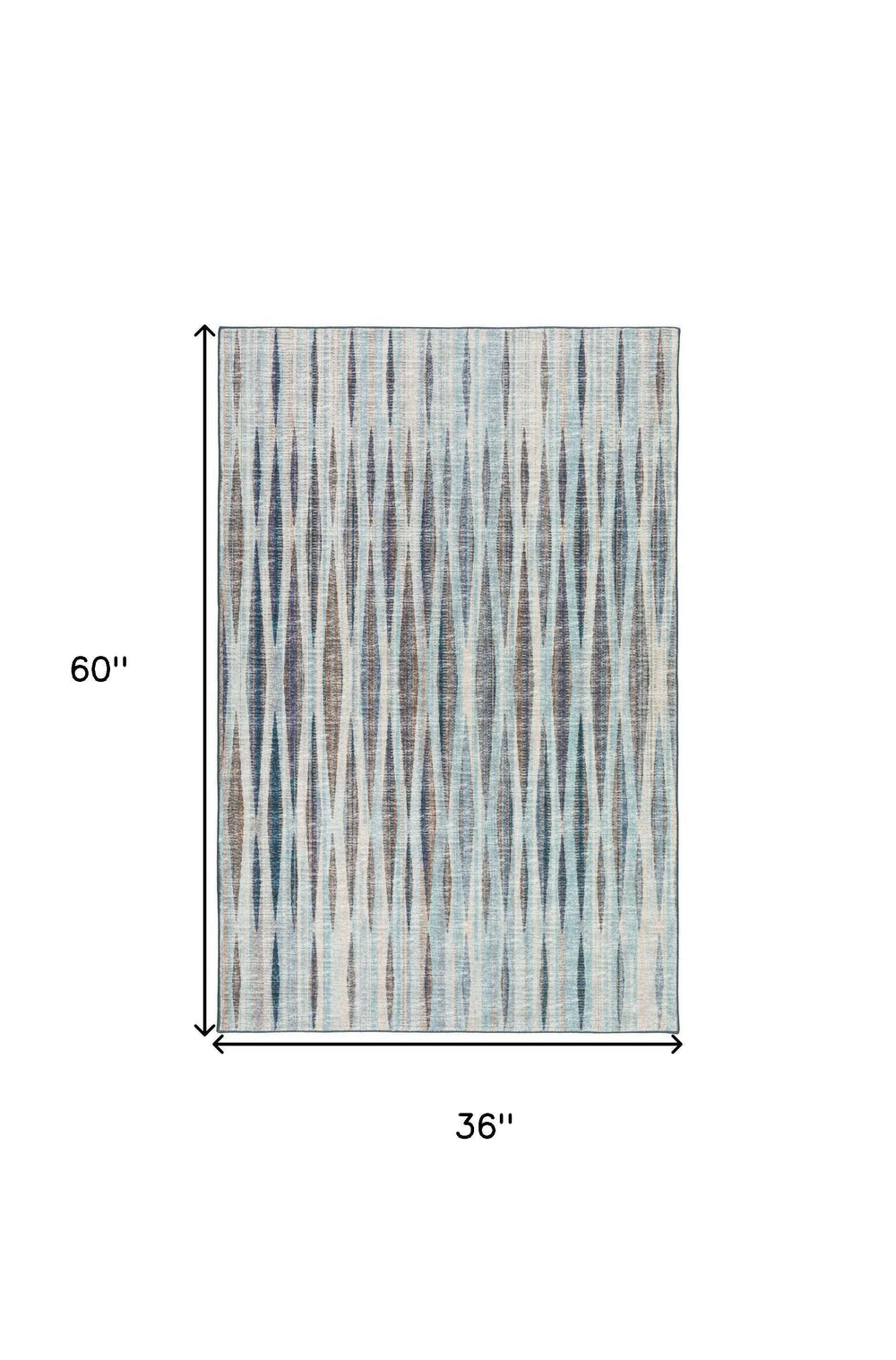 3' X 5' Blue Ombre Tufted Handmade Area Rug - Homeroots - Flyclothing LLC