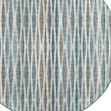 4' Blue Round Ombre Tufted Handmade Area Rug - Homeroots - Flyclothing LLC