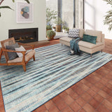 9' X 12' Blue Ombre Tufted Handmade Area Rug - Homeroots - Flyclothing LLC