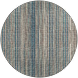 10' Brown Round Ombre Tufted Handmade Area Rug - Homeroots