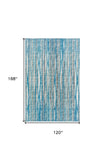 10' X 14' Blue Ombre Tufted Handmade Area Rug - Homeroots - Flyclothing LLC