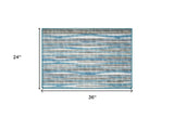 2' X 3' Blue Ombre Tufted Handmade Area Rug - Homeroots - Flyclothing LLC