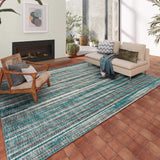 5' X 8' Blue Ombre Tufted Handmade Area Rug - Homeroots - Flyclothing LLC