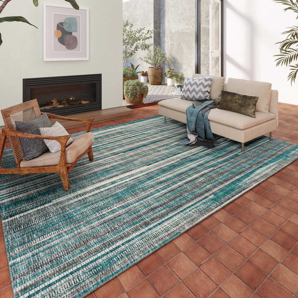 9' X 12' Blue Ombre Tufted Handmade Area Rug - Homeroots - Flyclothing LLC