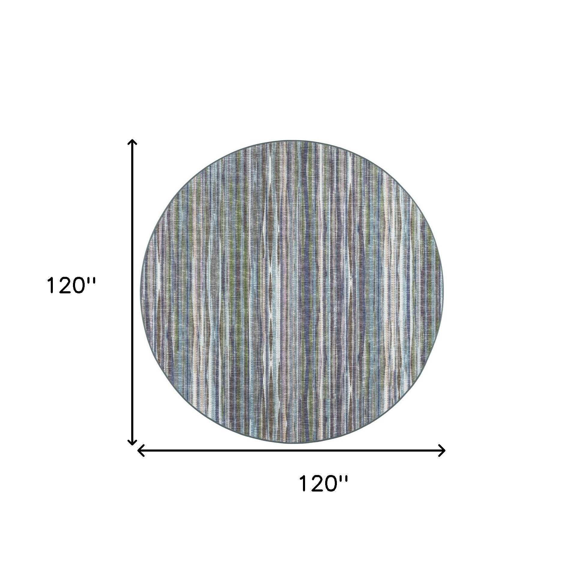 10' Purple Round Ombre Tufted Handmade Area Rug - Homeroots - Flyclothing LLC